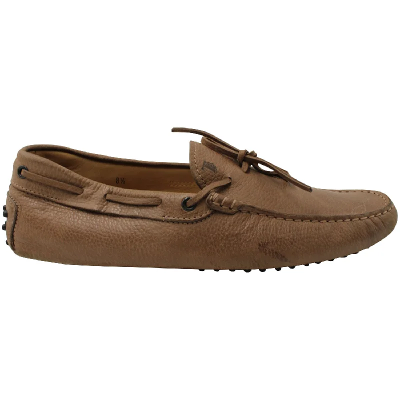 Trendy High Top Sneakers Tod's Gommino Driving Shoes in Brown Nubuck