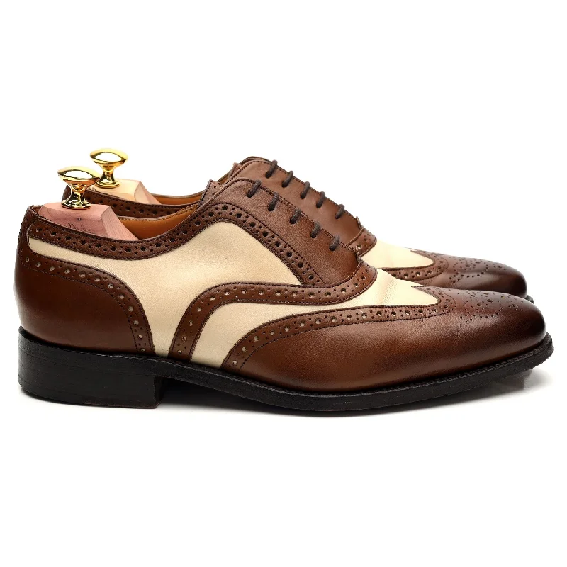 Best Winter Sneakers 'Cambridge' Brown Two Tone Leather Spectator Brogue UK 7 FX
