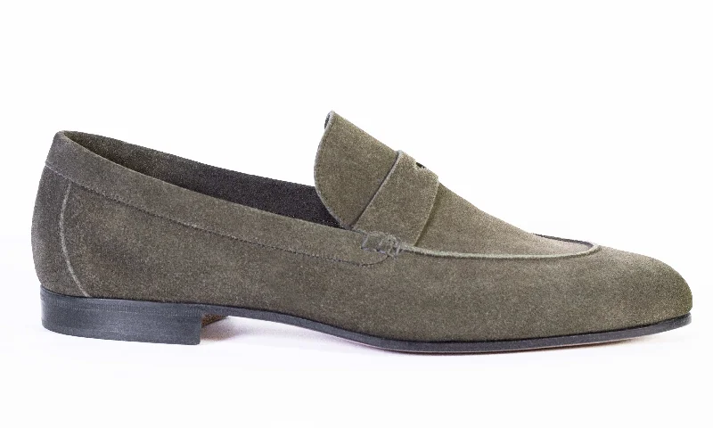 Outdoor Sneakers Collection LOAFER UNLINED WITH PENNY STRAP SUEDE LEATHER