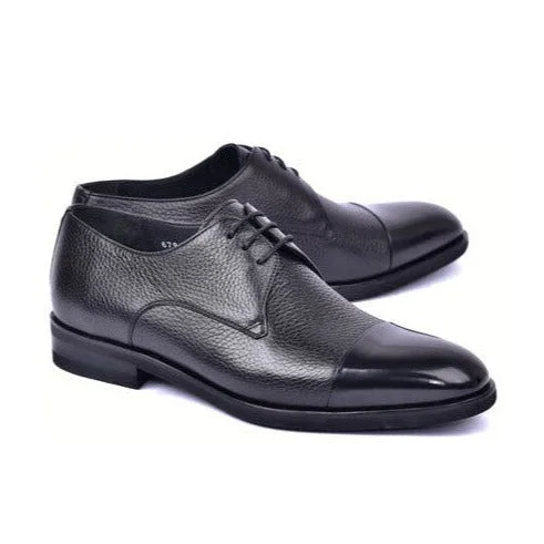 Comfortable Flip Flops Corrente C001105-6793 Men's Shoes Black Deer-Skin Leather Derby Cap-Toe Oxfords (CRT1481) Comfortable Flip Flops Corrente C001105-6793 Men's Shoes Black Deer-Skin Leather Derby Cap-Toe Oxfords (CRT1481)