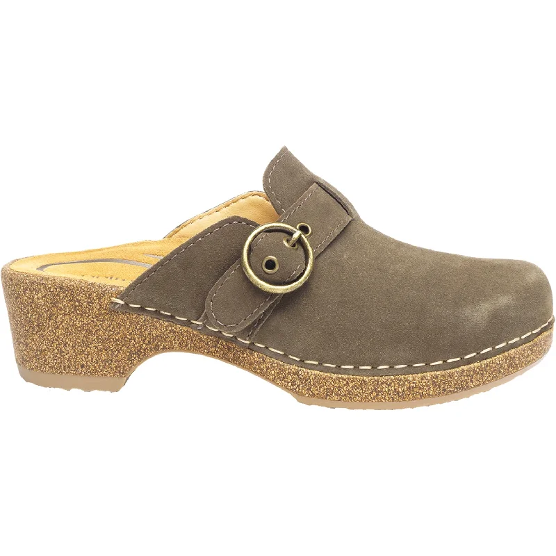 Durable Work Boots Women's Aetrex Madison Olive Suede