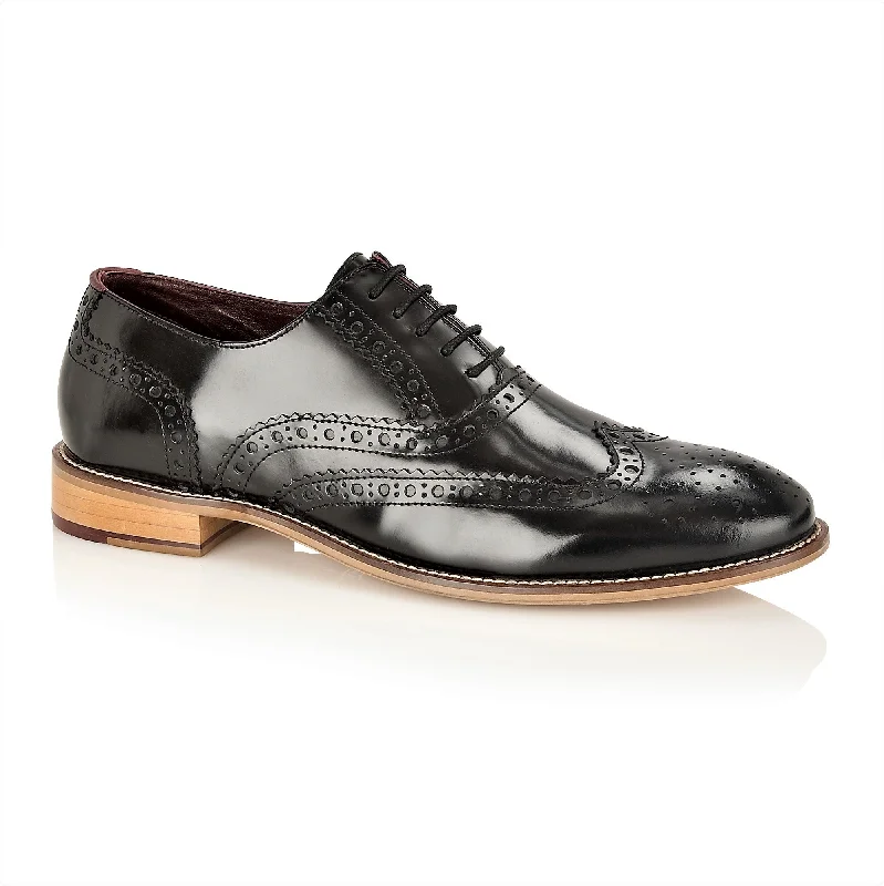 Best Formal Shoes Online Gatsby Brogue Black Polished