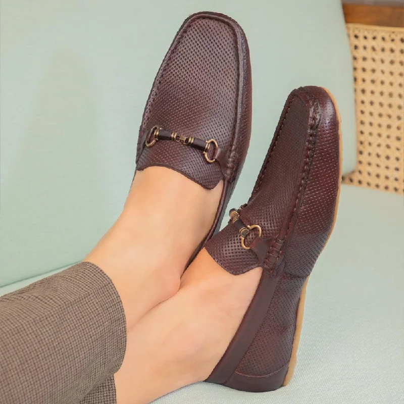 High Fashion Sneakers The Cenew Brown Men's Leather Loafers Tresmode