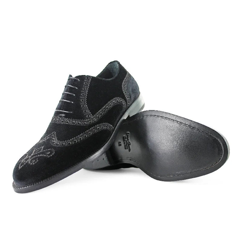 Trendy Casual Sandals Sukie - Black Velvet Brogue