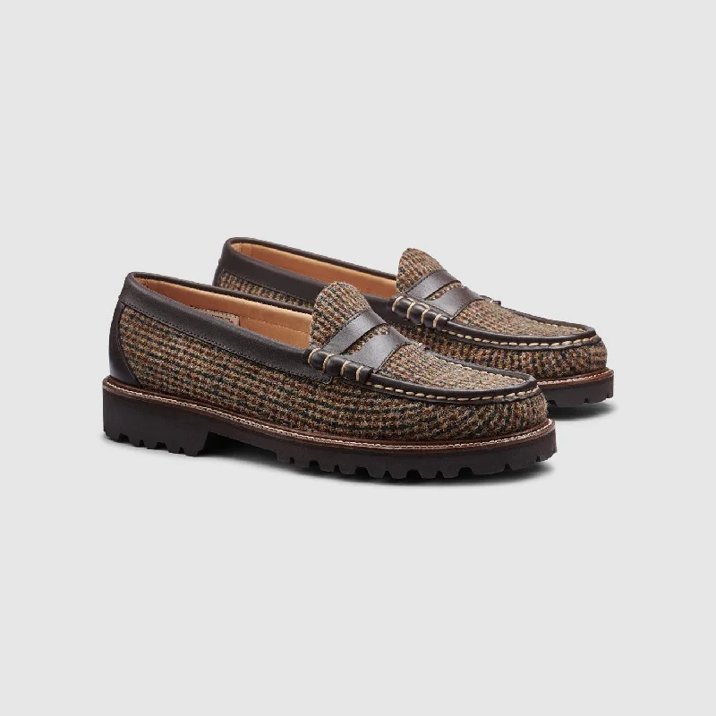Comfortable Walking Sandals MENS LARSON HARRIS TWEED LUG WEEJUNS LOAFER