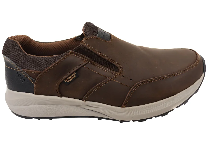 Formal Dress Footwear Nunn Bush By Florsheim Mens Excursion Slip EE Extra Wide Leather Shoes