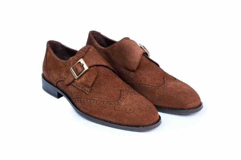 Trendy Casual Shoes Clinton Wingtip Monk Strap