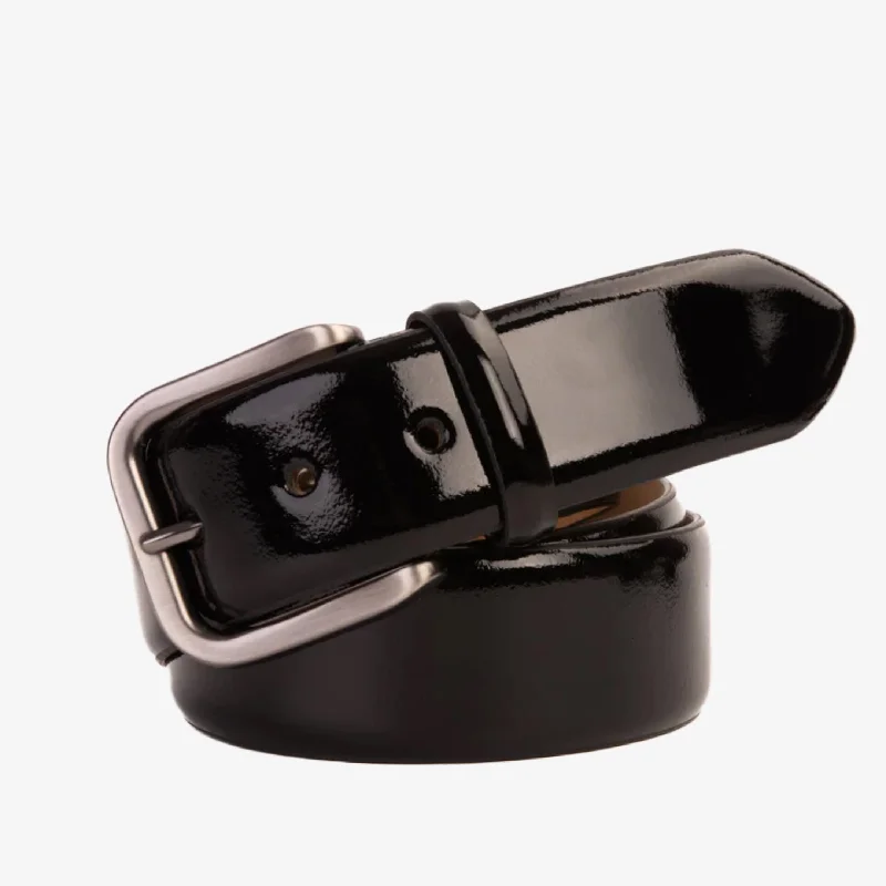 Comfortable Winter Sneakers The Royal Hand Craft Black Patent Leather Belt