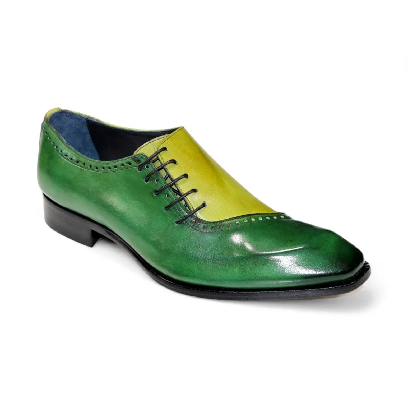 Comfortable Slippers For Home Duca Veroli Men's Shoes Green/Olive Calf-Skin Leather Oxfords (D1136) Comfortable Slippers For Home Duca Veroli Men's Shoes Green/Olive Calf-Skin Leather Oxfords (D1136)