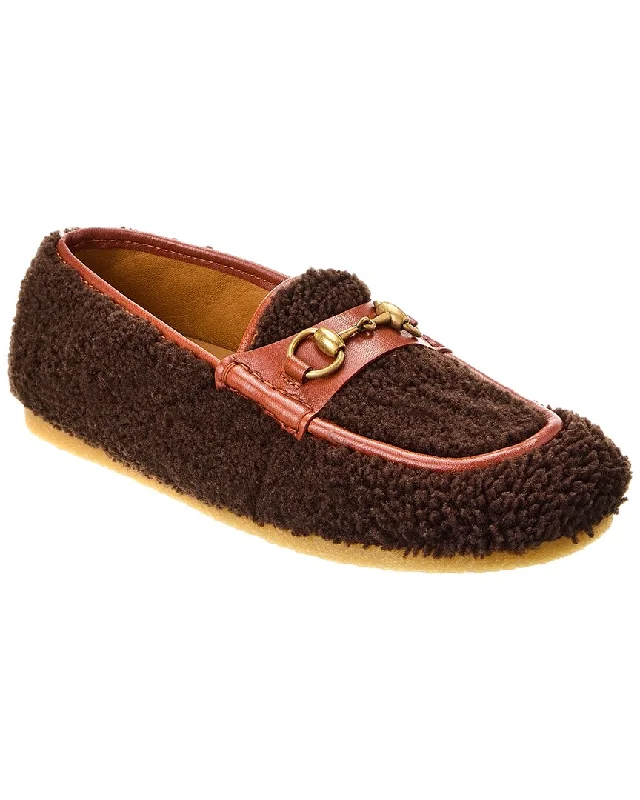 Cozy Winter Shoes Gucci Shearling & Leather Loafer