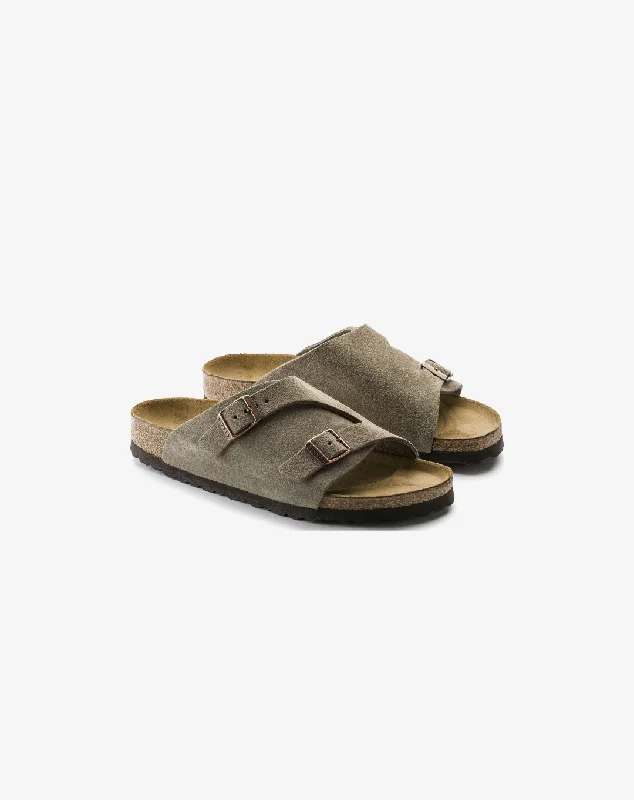 Trendy High Top Sneakers Birkenstock Zürich Suede Leather Sandal "Grey"