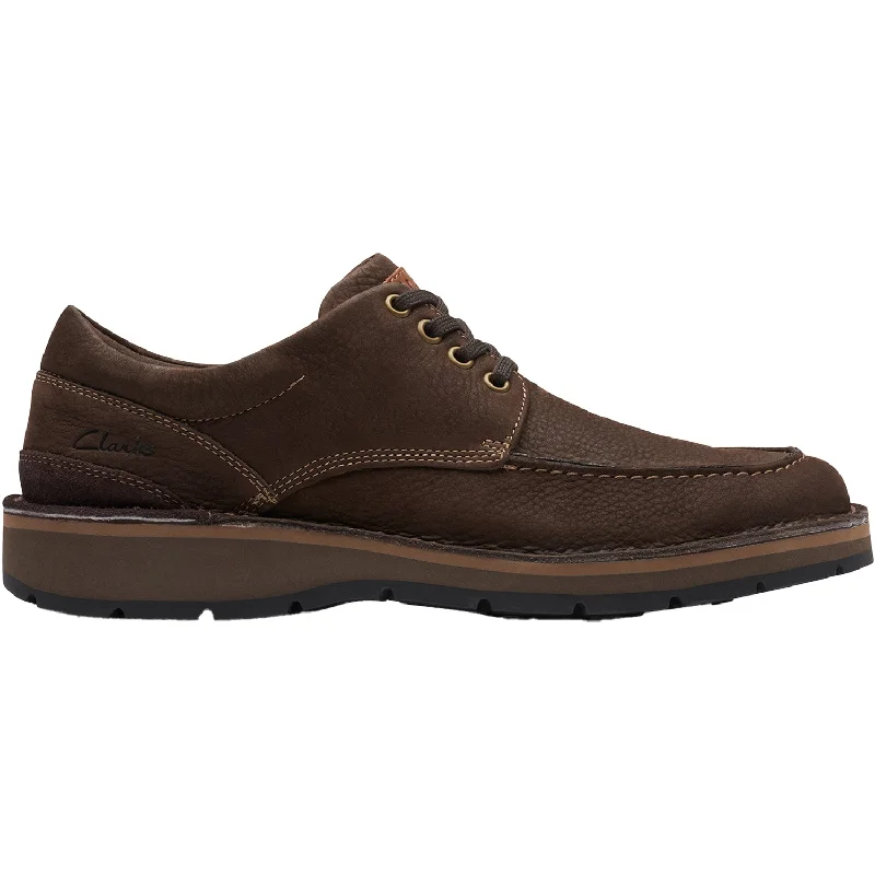 Fashionable Sneakers Collection Men's Clarks Gravelle Low Dark Brown Nubuck