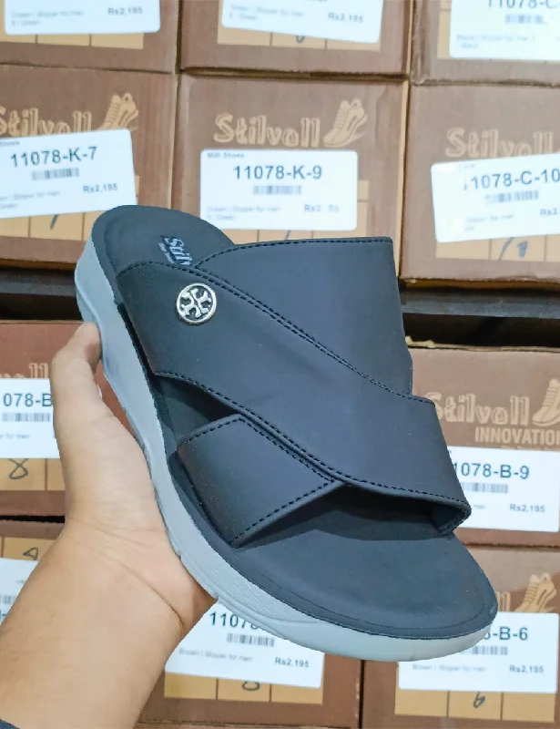 Comfortable Sandals For Summer Black | medicated soft imported slippers