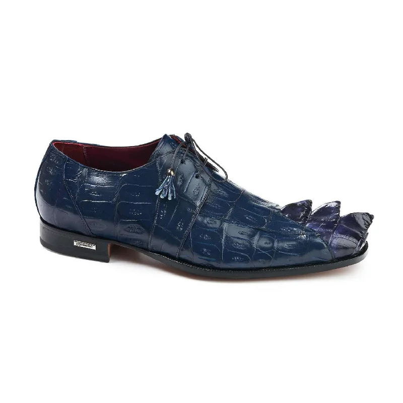 Casual Sports Footwear Mauri 4910 Predator Men's Designer Shoes Wonder Blue Hornback Baby Crocodile Oxfords (MA5005) Casual Sports Footwear Mauri 4910 Predator Men's Designer Shoes Wonder Blue Hornback Baby Crocodile Oxfords (MA5005)