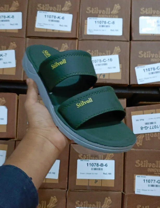 Stylish Winter Footwear Green | medicated soft imported slippers