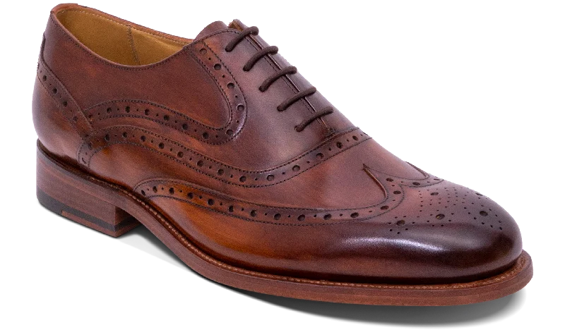 Comfortable Flats For Work Liffey - Hand Brushed Brown
