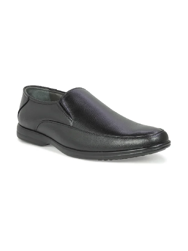 Trendy Platform Sneakers Formal Slippons-Black