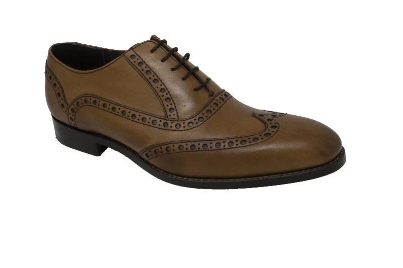 Luxury Leather Sneakers Grant - Tan Calf