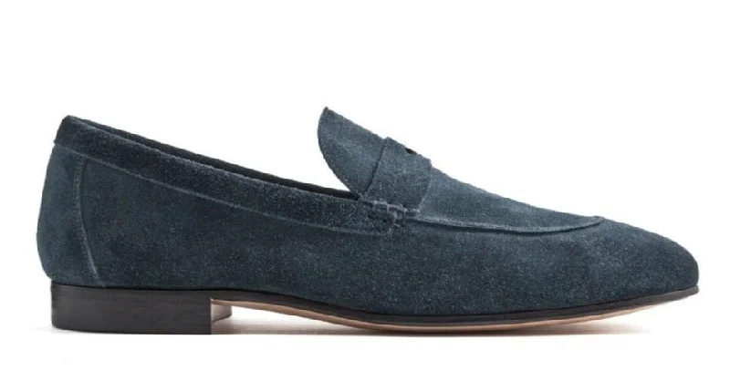 Designer Sneakers For Sale LOAFER UNLINED WITH PENNY STRAP SUEDE LEATHER GLACIER