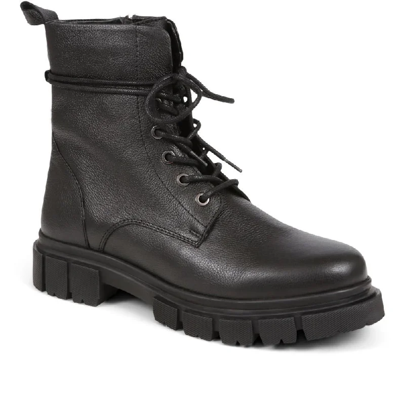 Comfortable Winter Sneakers Minna Lace-up Boots - MINNA / 324 326