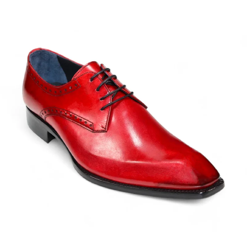 Trendy Loafers For Sale Duca Arpino Men's Shoes Red Calf-Skin Leather Oxfords (D1132) Trendy Loafers For Sale Duca Arpino Men's Shoes Red Calf-Skin Leather Oxfords (D1132)