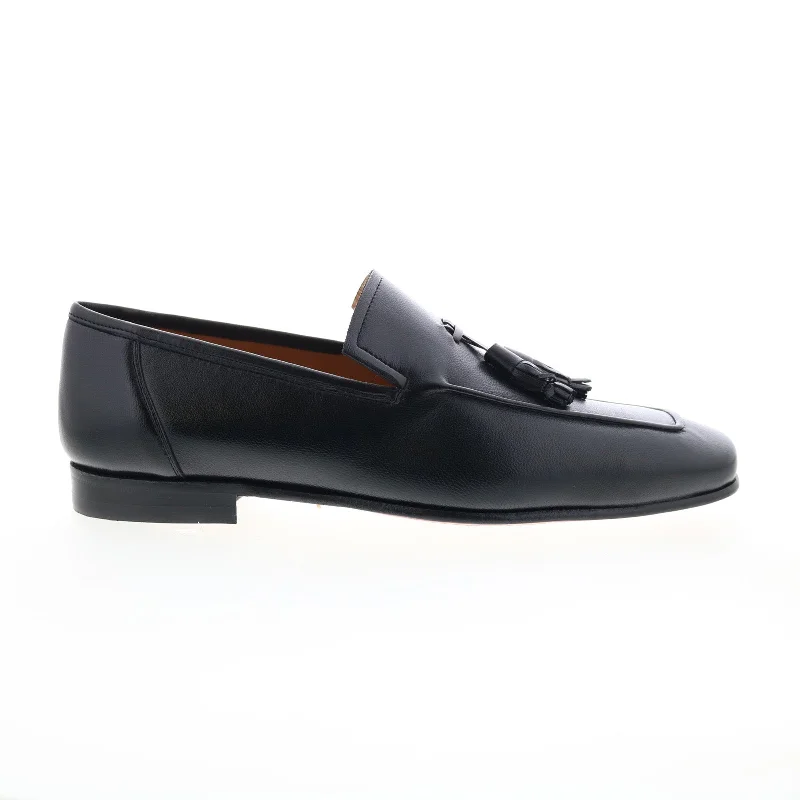 Sporty Casual Shoes Mezlan Javea 21146 Mens Black Leather Loafers & Slip Ons Penny Shoes