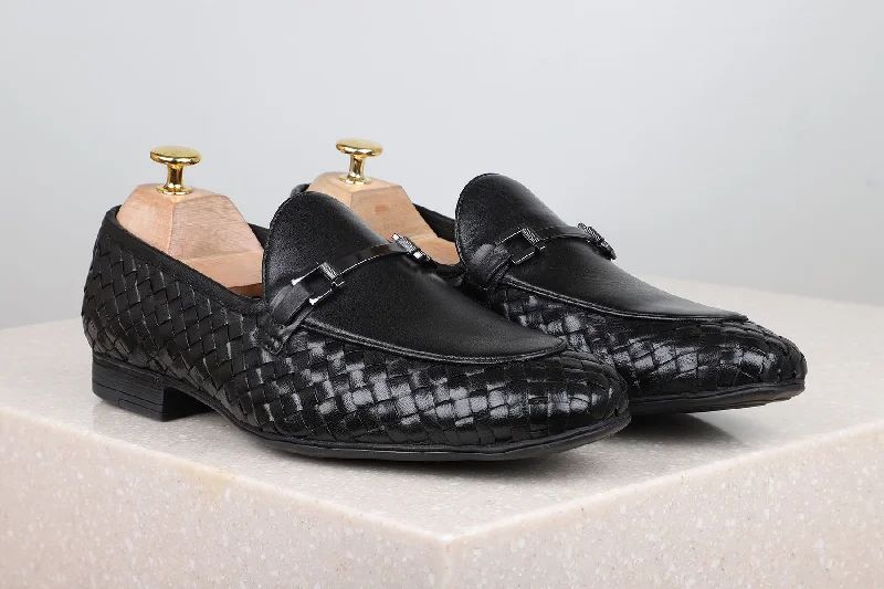 Waterproof Sports Shoes Formal Slippons-Black