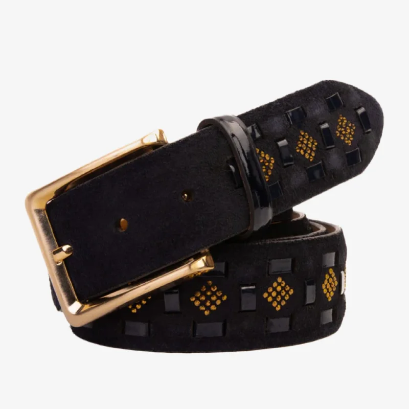 Running Shoes For Men The Vicino Navy Leather Belt