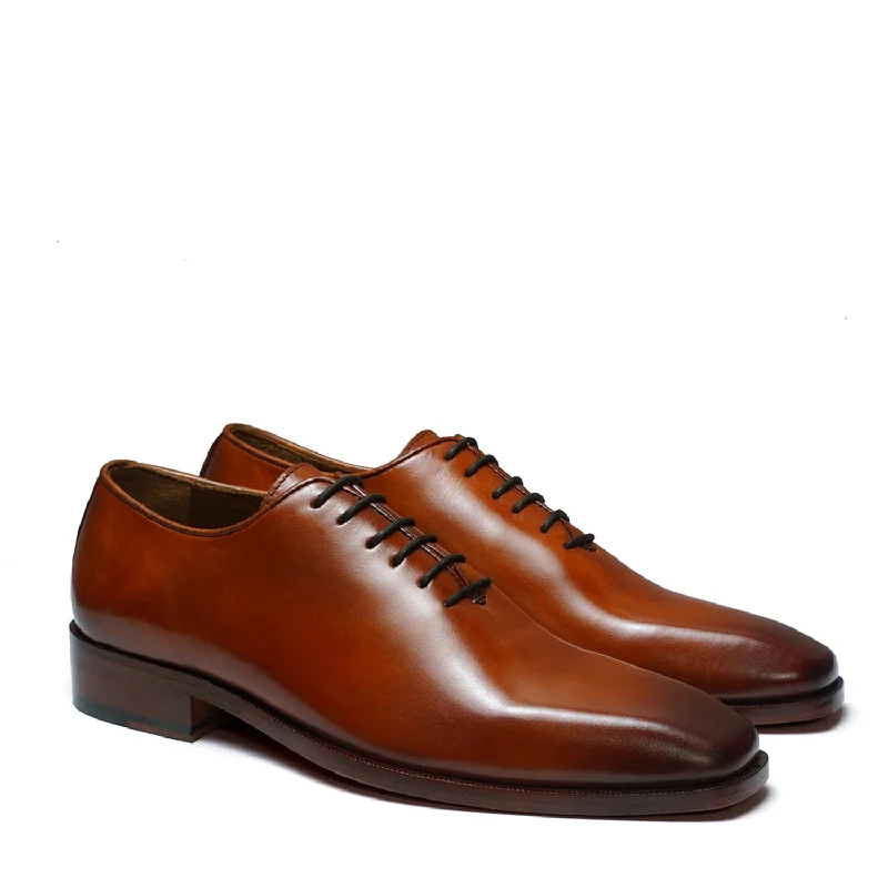 Comfortable Snow Boots Burnished Tan Oxford Shoes