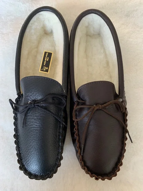 Comfortable Snow Sneakers Gents Leather Hard Sole Wool Lining | Cody