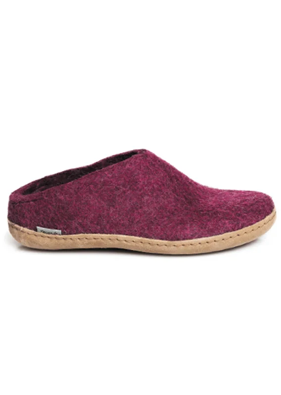 Slip-On Sneakers Collection Glerups Unisex Leather Sole Open Heel Slippers