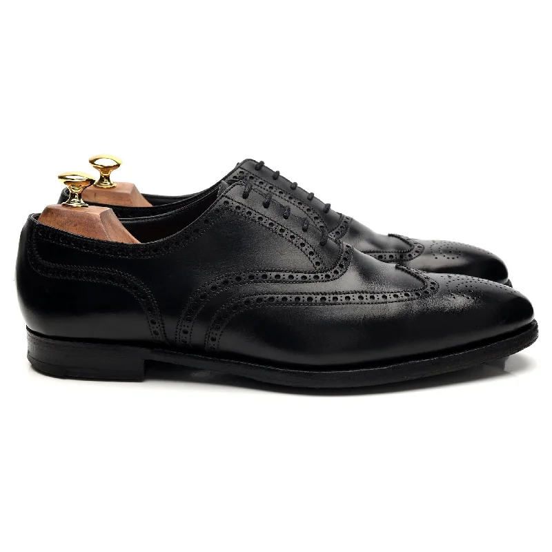 High Fashion Footwear 'Clifford' Black Leather Oxford Brogue UK 10 E