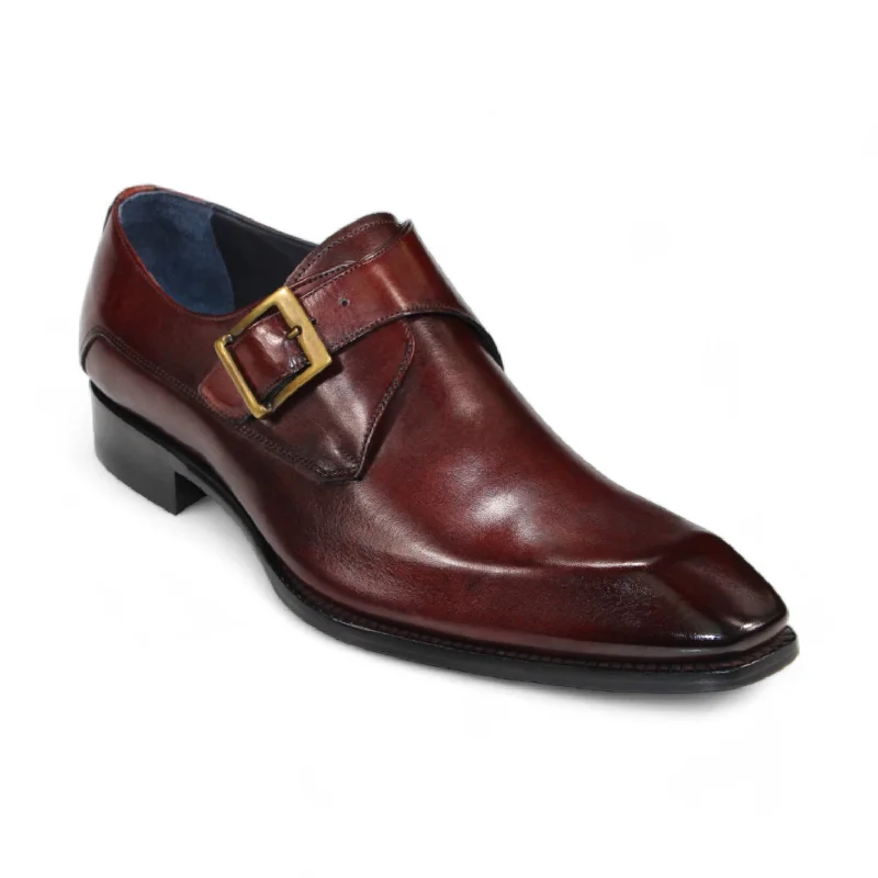Stylish High Heels Duca Massa Men's Shoes Brown Calf-Skin Leather Monkstrap Oxfords (D1134) Stylish High Heels Duca Massa Men's Shoes Brown Calf-Skin Leather Monkstrap Oxfords (D1134)