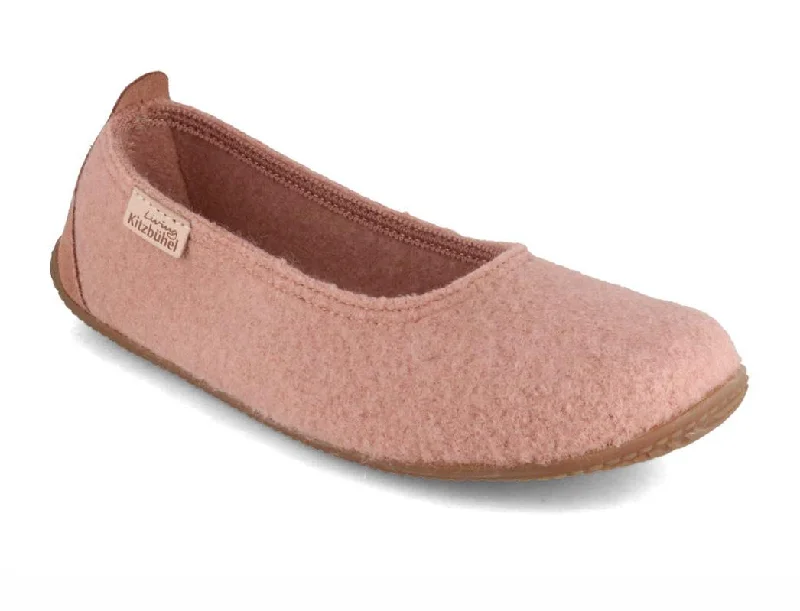 Cozy Winter Shoes LIVING KITZBÜHEL Women 'Ballerina Uni', italian clay