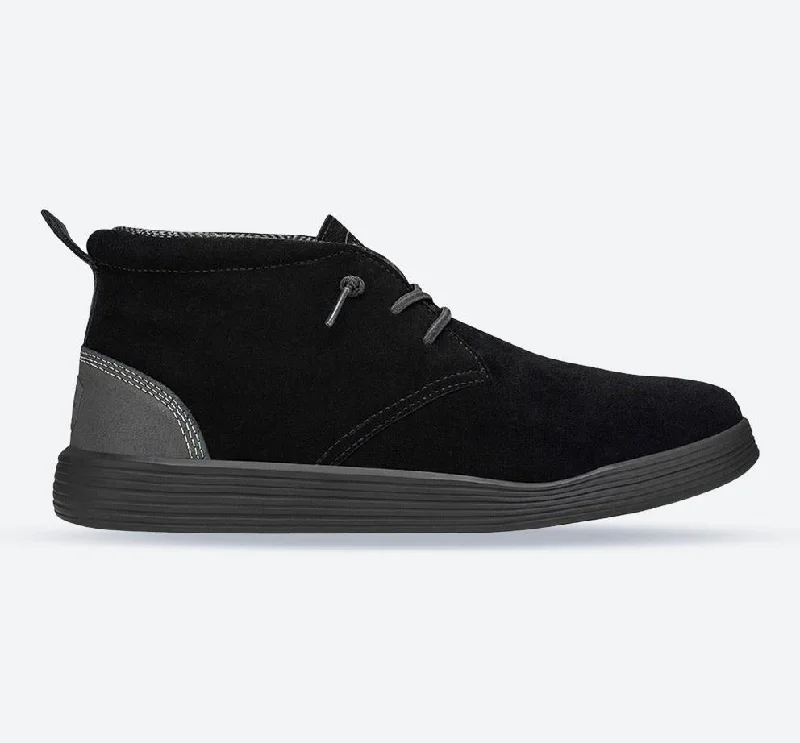 Luxury Running Shoes Men's Heydude 40605 Jo Slip On Boots - Jet Black