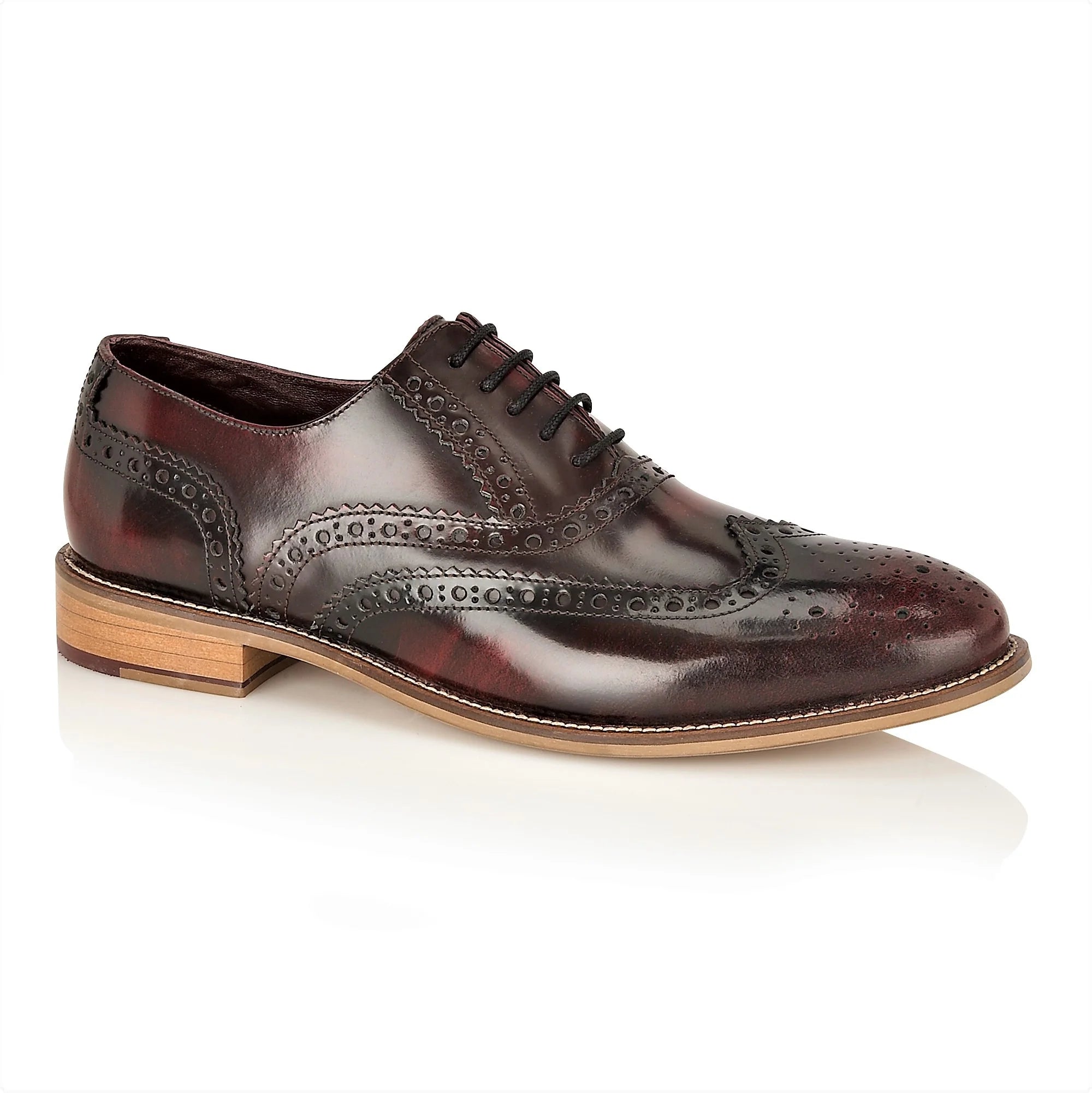 Stylish Boots For Work Gatsby Brogue Bordo
