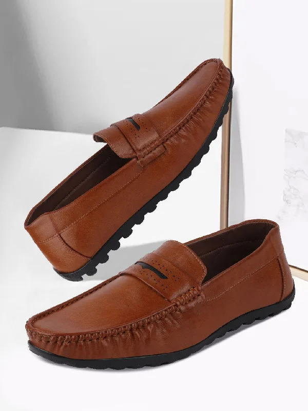 Comfortable Sandals For Summer Men Tan Casual Slip-On Loafers
