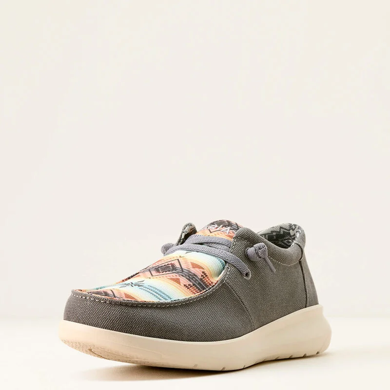 Fashionable Moccasins Ariat Men's Hilo Casual Shoe in Charcoal/Salado Sunset