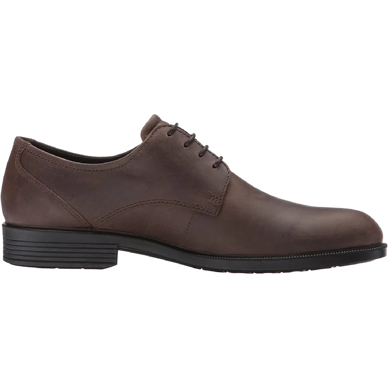 Formal Sports Shoes Men's Ecco Harold Derby Tie Coffee Leather
