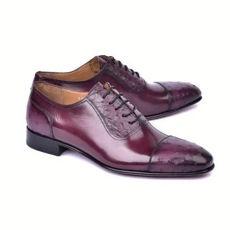 Running Shoes For Sale Corrente C00013-6708 Men's Shoes Burgundy Ostrich / Calf-Skin Leather Oxfords (CRT1485) Running Shoes For Sale Corrente C00013-6708 Men's Shoes Burgundy Ostrich / Calf-Skin Leather Oxfords (CRT1485)