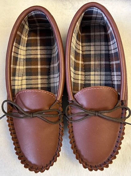 Stylish High Heels Nutmeg Leather Moccasin Slipper Hard Sole | Steve