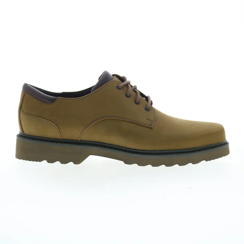 Classic Flat Shoes Rockport Northfield Waterproof Mens Brown Wide Oxfords Plain Toe Shoes Classic Flat Shoes Rockport Northfield Waterproof Mens Brown Wide Oxfords Plain Toe Shoes