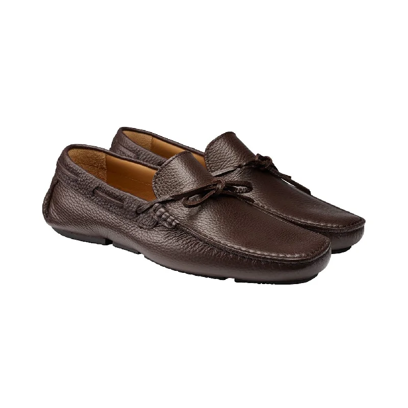 Luxury Sneakers For Sale Napoli Dark Brown Grain