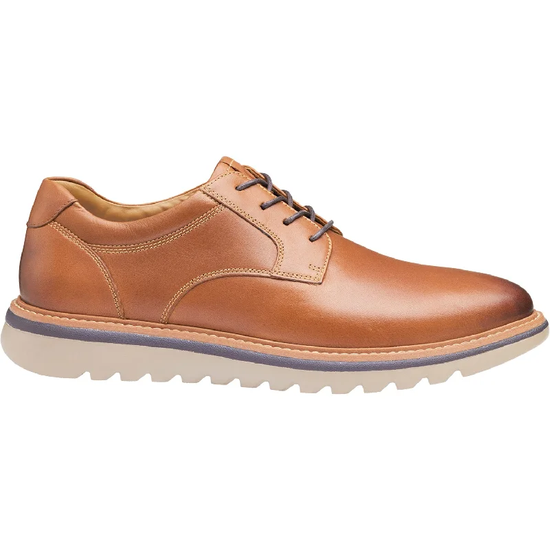 Comfortable Hiking Sandals Men's Johnston & Murphy Braydon Plain Toe Tan Full Grain Leather