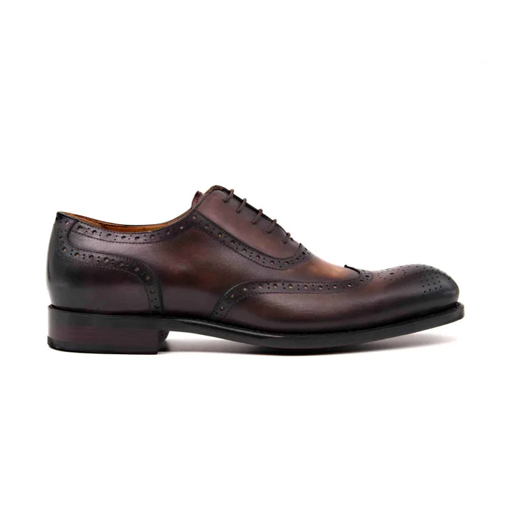 Comfortable Winter Sneakers H and H Oxford Lace Up Shoes - Cognac