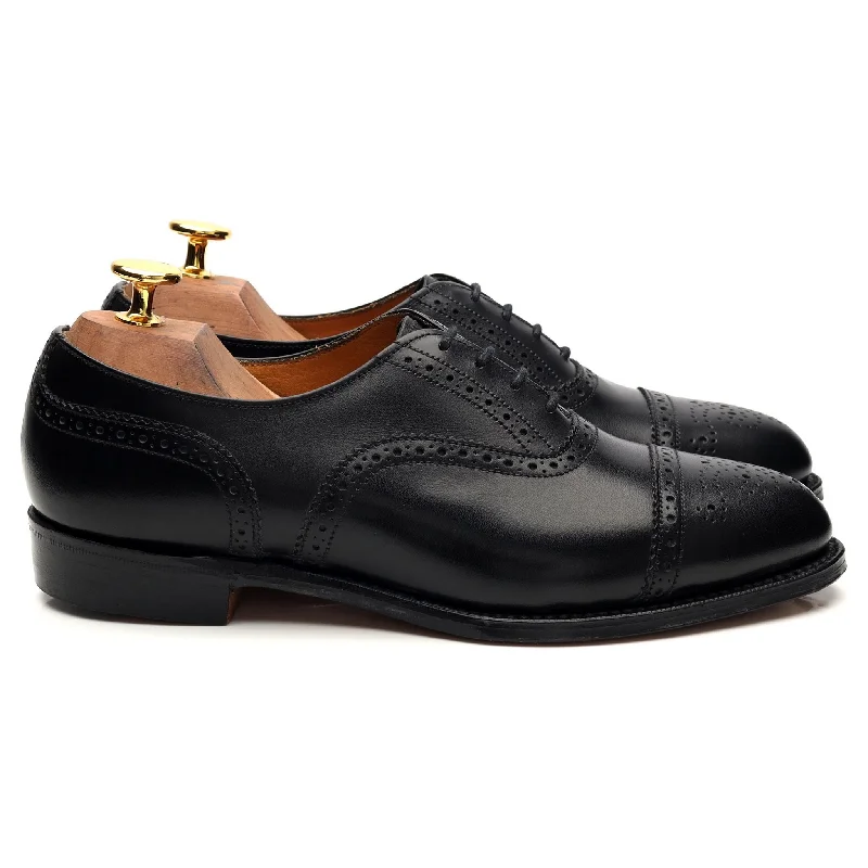 Luxury Sneakers For Sale Women's Black Leather Oxford Brogues UK 5 E