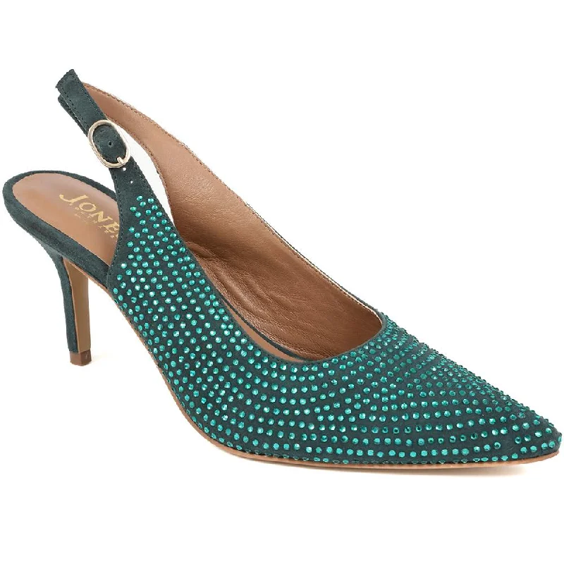 Designer Boots Collection Jewelled Slingback Stiletto Heels - KAMALIA / 324 331