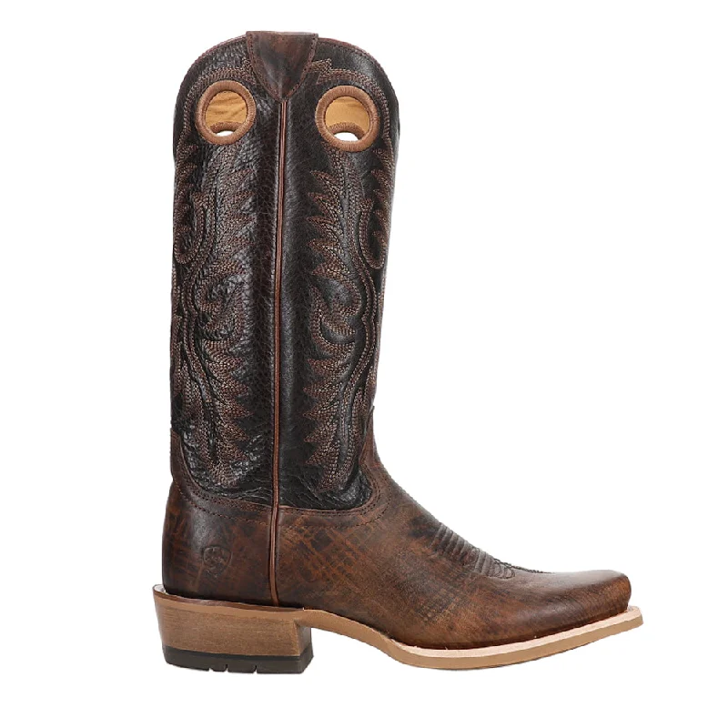 Comfortable Hiking Shoes Ringer Embroidered Square Toe Cowboy Boots