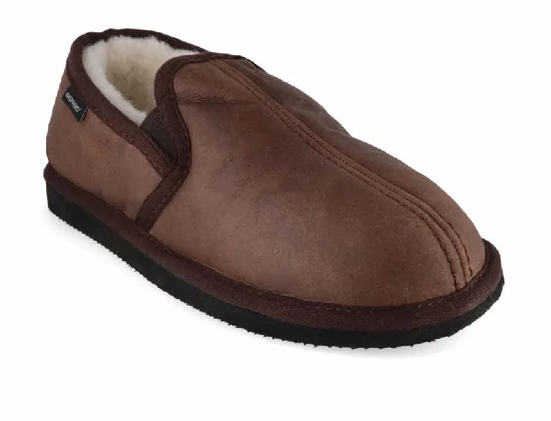 Light Running Shoes SHEPHERD Men Slippers 'Bosse', oiled antique