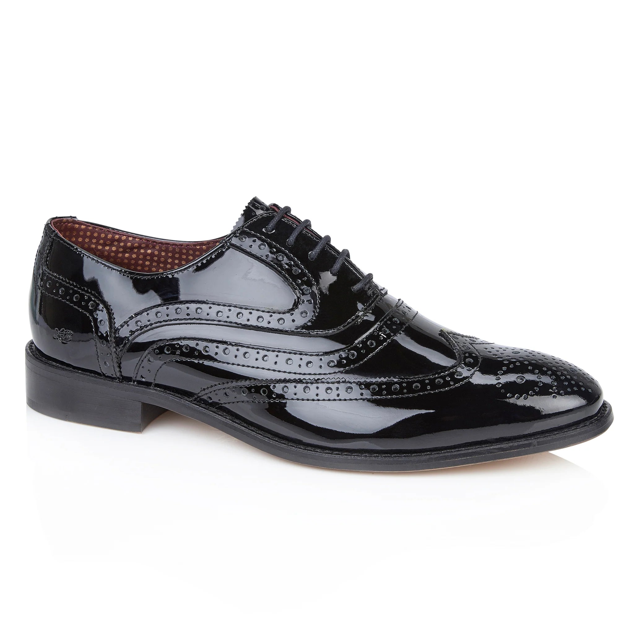 Fashionable Hiking Shoes Albert Patent Brogue Oxford